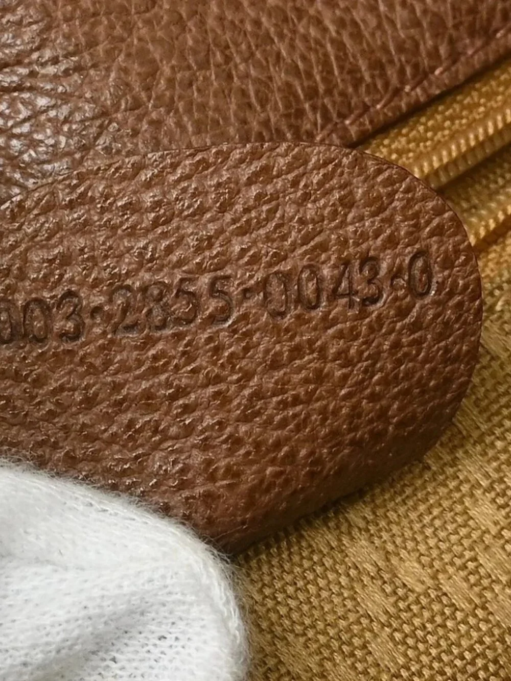 Gucci Brown Suede Bamboo Backpack